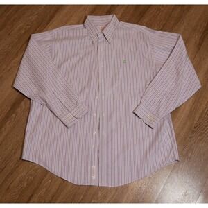 Brooks Brothers MensXL Classic Fit Non-Iron Supima Cotton Striped Shirt Purple